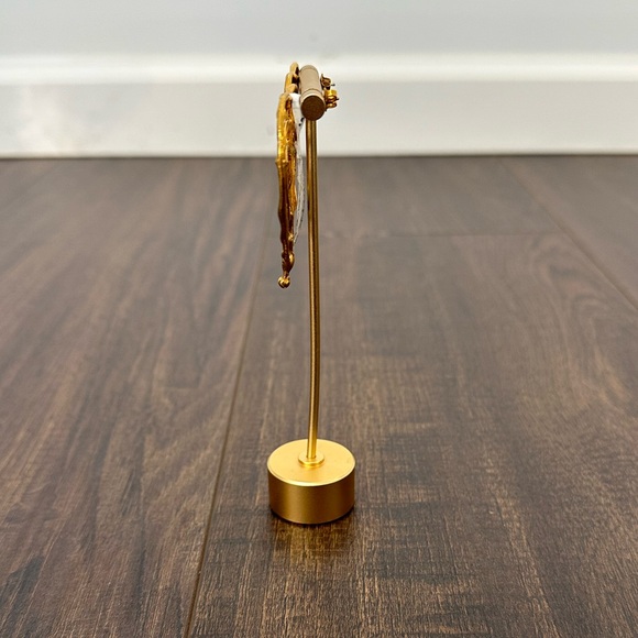 Sylvia Toledano Valentine Goldtone Cutout Earrings - Picture 6 of 8